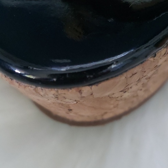 kate spade Theodora black patent cork wedge - Picture 9 of 9